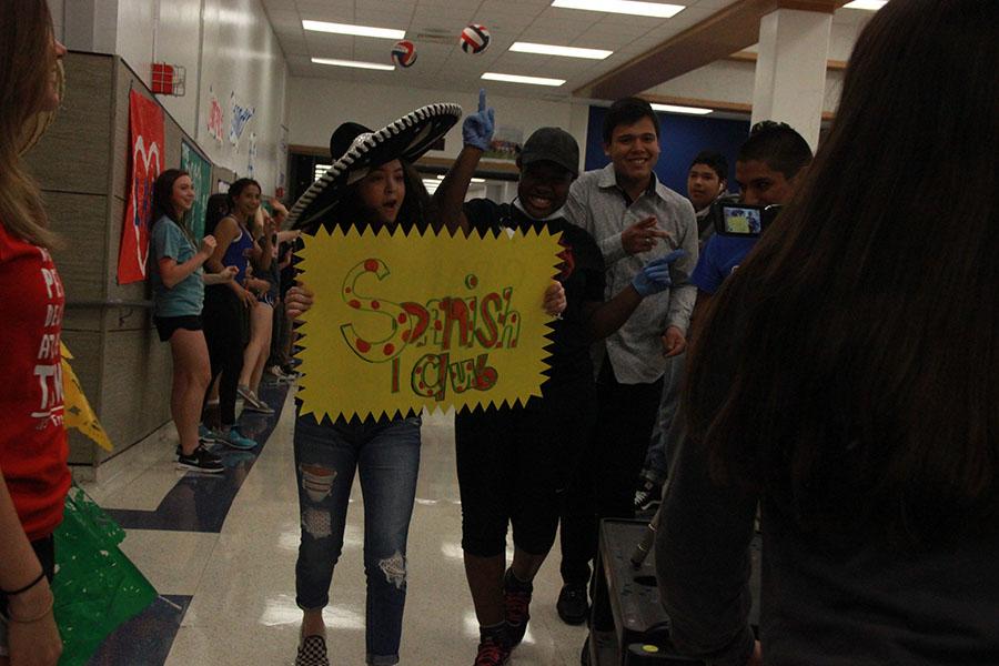 The Spanish Club's time to shine during the lipdub. Their part was during Call Me Maybe.