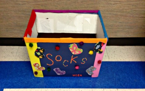 HOSA sock drop off box