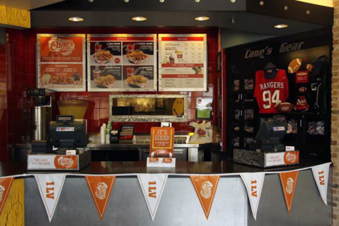 The Raising Cane's official menu. Even though it is a small menu, picking an item is not an easy task.