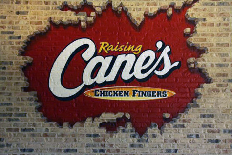 The Raising Canes mural. This mural is hand painted in every single Canes by the same artist.