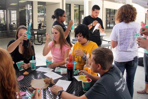 Latin Club at their Bahama Bucks Social meeting in early October. The club held a meeting about JCL on October 9th.