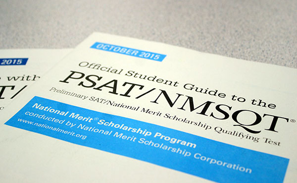 Two PSAT practice guides. The PSAT can help prepare juniors and everyone for the SATS so they can focus their studies on their weak testing areas.