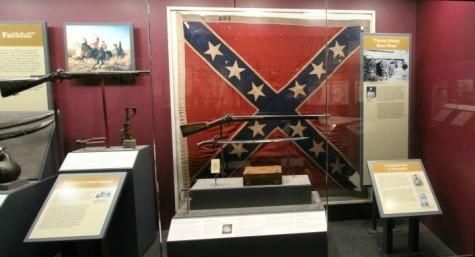 A Civil War exhibit at a museum in Texas. This era has been center stage of a few controversies as of late, such as this one.