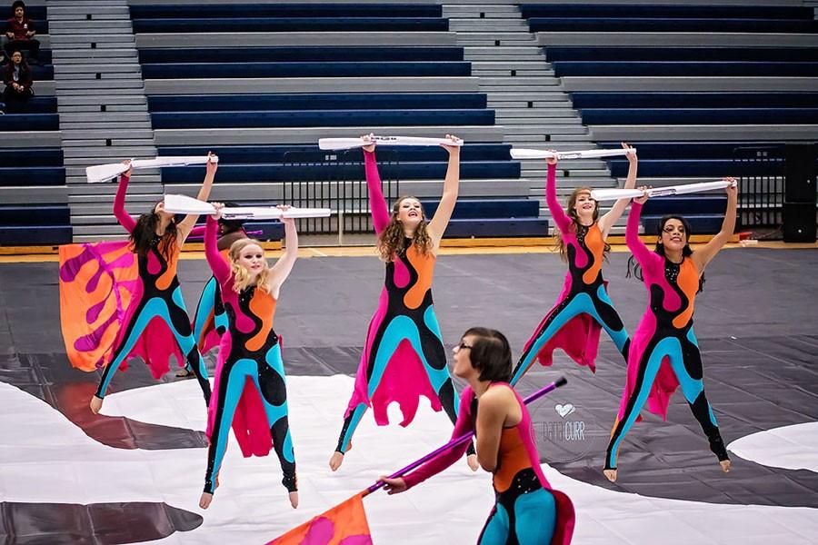 The JV Winter Guard performs to their show “Matisse in Motion”. They won fourth in this performance. 