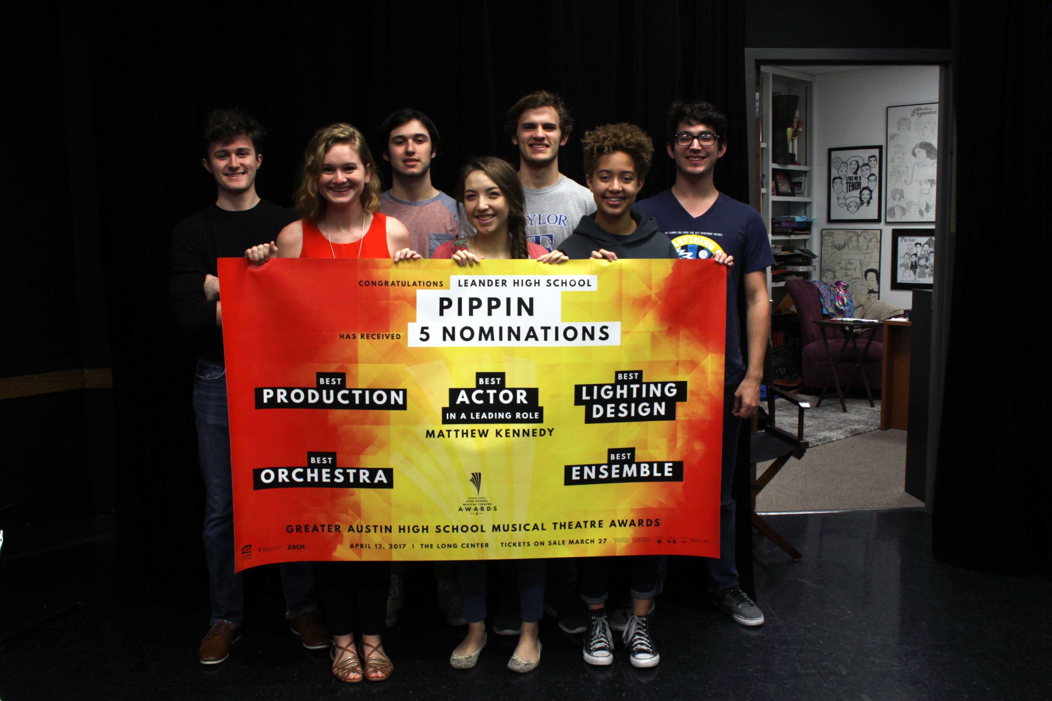 All leads from ‘Pippin’ were eligible for nomination. However, Senior Matthew Kennedy, who portrayed ‘Leading Player’, was the only actor nominated, for Best Actor in a leading role.