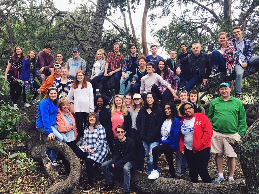 Before competition, the One Act cast and crew prepared by going on their annual retreat, 'Cabin.' At this retreat, they ran extensive rehearsals to better the show.