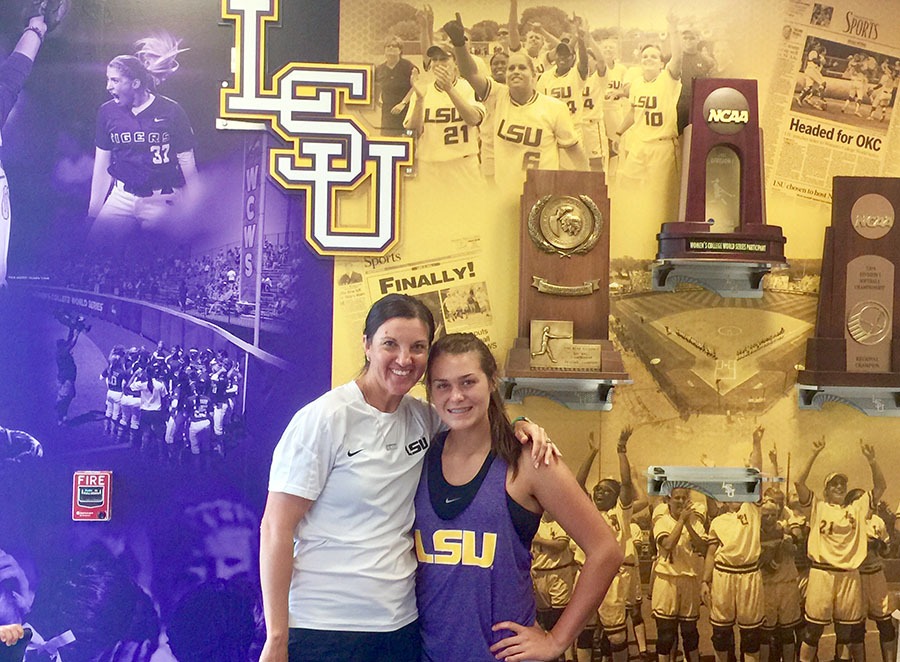 This past summer freshman Baylea Brandon committed to LSU to play D1 Softball. She has been playing softball since she was six.