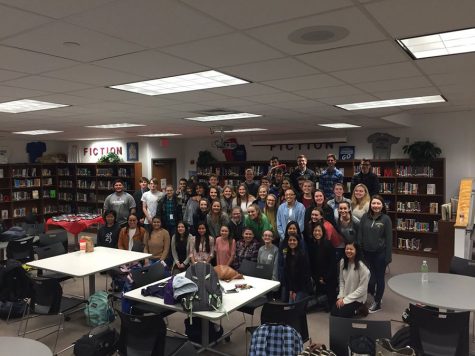 The seniors celebrated by having a party during PRIDE time with cookie cake and Chic-Fil-A. The remaining requirements they have to compete are CAS, TOK and testing in May.