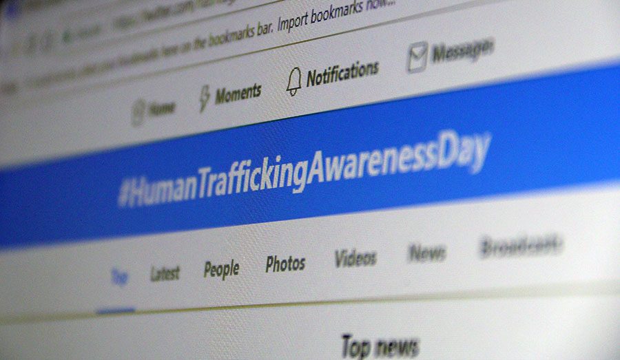 January is National Slavery and Human Trafficking Month. January 11 was was Human Trafficking Awareness Day and hundreds of people showed their support by tweeting this hashtag.