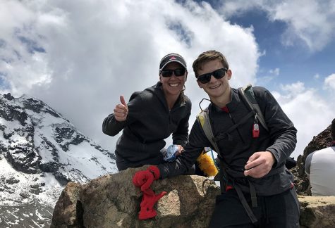 Here is my aunt and I at the top of Illiniza Norte. It was a beautiful eight hour climb but very scary at times as several people have died trying to summit.
