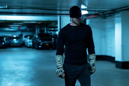 Daredevil (Charlie Cox) in his old costume