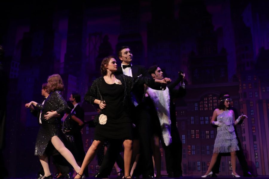 Senior Jack Johnson performs with the cast of Thoroughly Modern Millie. “I’m so excited to perform at GAHSMTA,” senior Jack Johnson said. “It’s great to be nominated for best production, we get to showcase all of our hard work from musical season again.”
