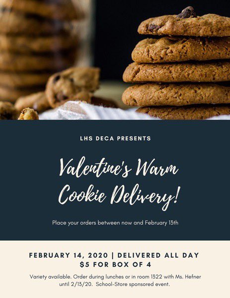 Valentines day cookie delivery