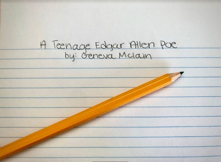 Junior Geneva Mclains poem, A Teenage Edgar Allen Poe won last weeks LISDs PTA Unexpected Art Contest.