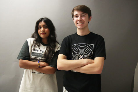 Founders of the COLE Club, juniors Chandrika Narne (left) and Chase Weyermen (right).