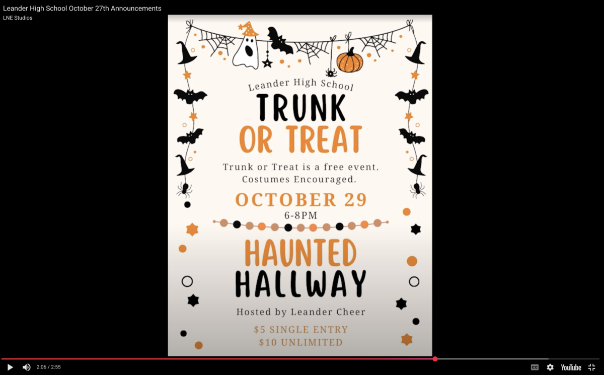 Trunk or Treat is Wednesday, Oct. 28.