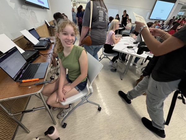 Sophia Clapp placed third in the State last year in Newswriting. This year, she advanced in three events to Region.